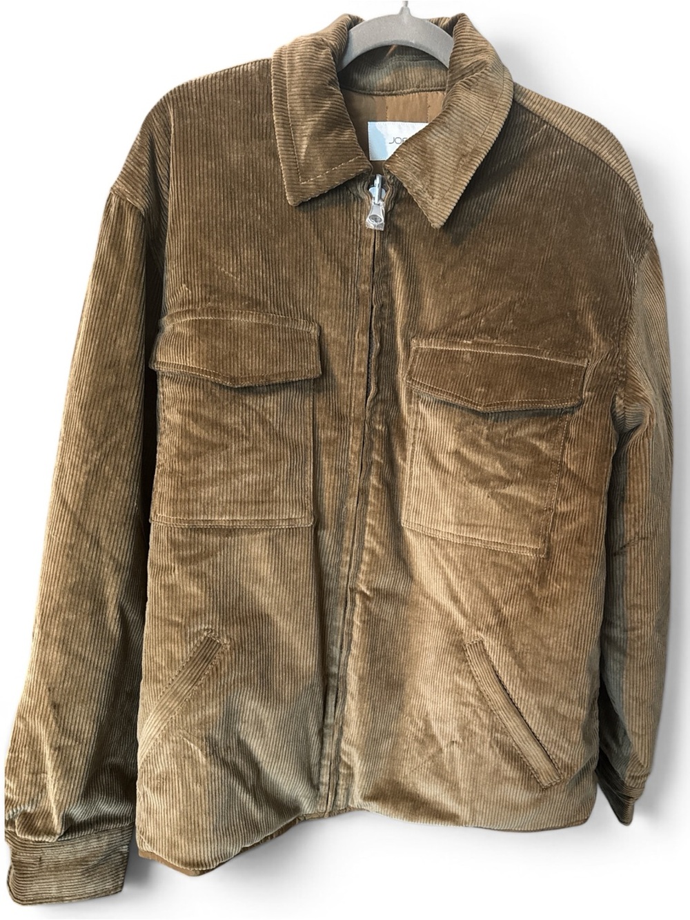 Joe’s Jeans Corduroy Zip Jacket Beech Size Small NWT